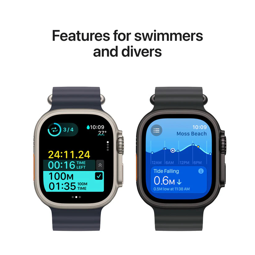 Apple Watch Ultra 2, 49mm, Black Titanium Case, Dark Green Alpine Loop, Medium (GPS+Cellular) Apple Watch Ultra 2, 49mm, Black Titanium Case, Dark Green Alpine Loop, Medium (GPS+Cellular)